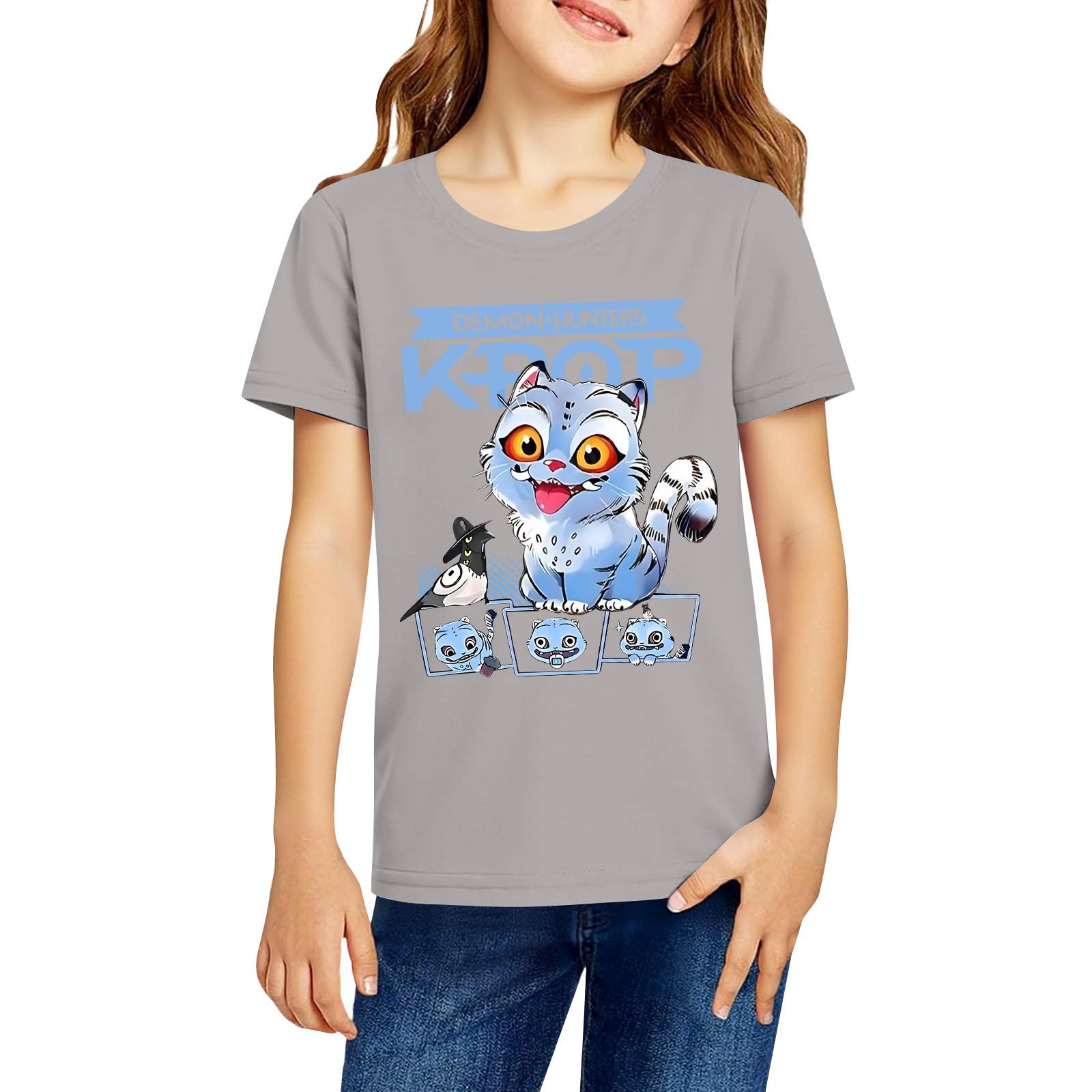 Модная рабочая одежда с короткими рукавами и круглым вырезом, топы с принтом для детских летних топов 120
Модная рабочая одежда с короткими рукавами и круглым вырезом, топы с принтом для детских летних топов 120