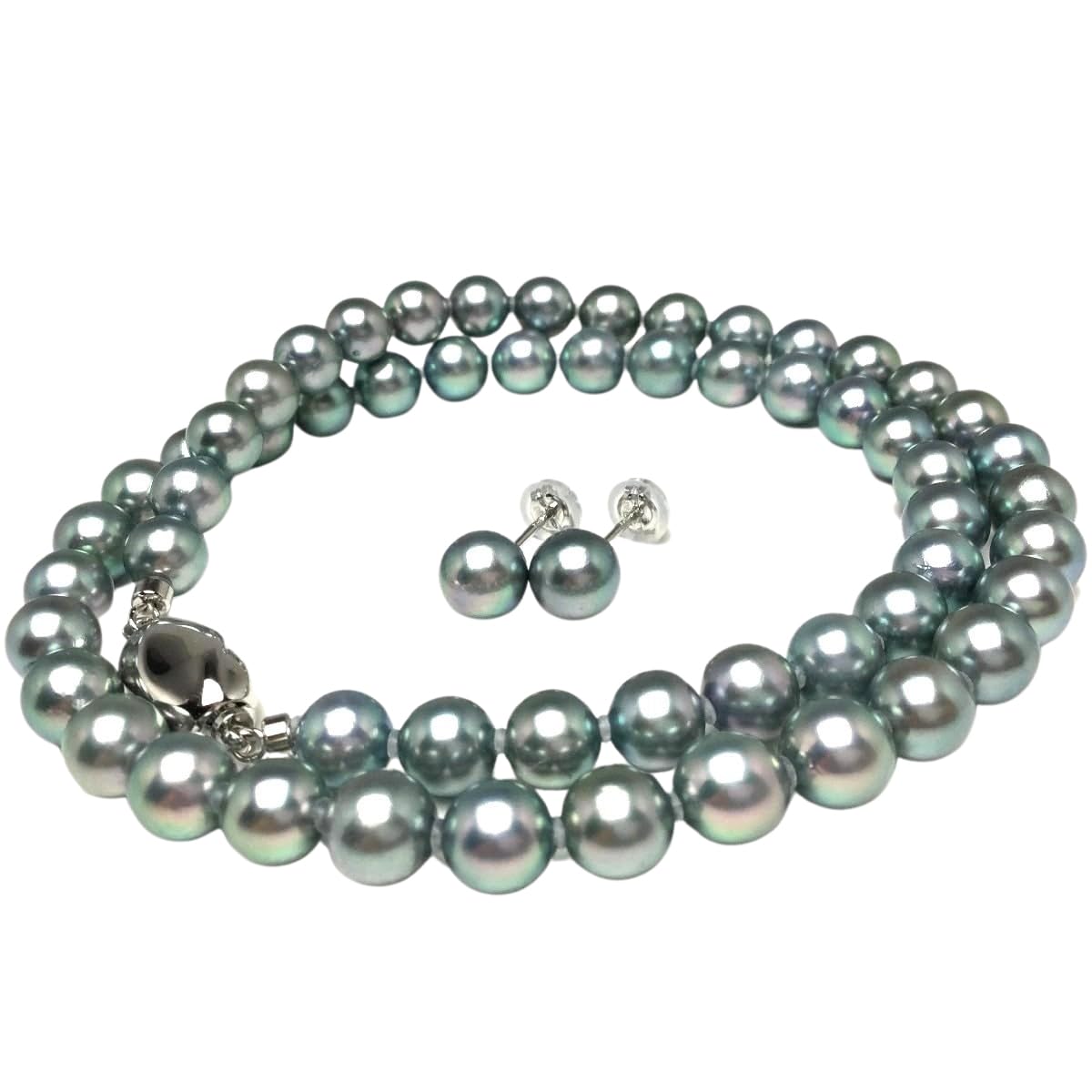 Isowa Pearl a pearl specialty store in Ise Akoya pearl necklace set Blue Gray Silver Clasp 70349 (Isowa Pearl, Shima) 6.5-7.0mm синій
Isowa Pearl a pearl specialty store in Ise Akoya pearl necklace set Blue Gray Silver Clasp 70349 (Isowa Pearl, Shima) 6.5-7.0mm синій