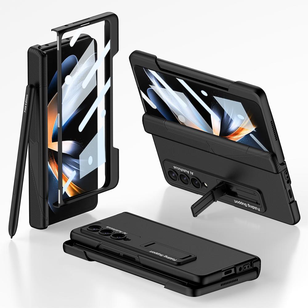 Для Samsung Galaxy Z Fold 4 Чехол Ультратонкий Матовый Магнитный Складной Шарнир Подставка С Боковым Отсеком для Стилуса Закаленная Пленка Жесткий Чехол For Galaxy Z Fold 4&Case Only(No pen) чёрный
Для Samsung Galaxy Z Fold 4 Чехол Ультратонкий Матовый Магнитный Складной Шарнир Подставка С Боковым Отсеком для Стилуса Закаленная Пленка Жесткий Чехол For Galaxy Z Fold 4&Case Only(No pen) чёрный