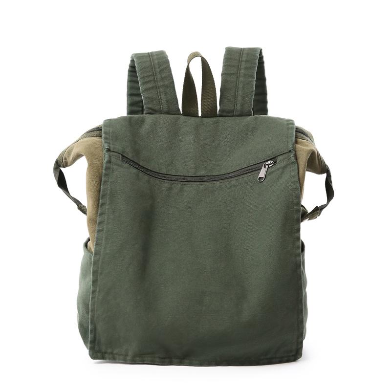 Colorblock Canvas Backpack Large Capacity Student Schoolbag Unisex Outdoor Backpack хакі/зелений
Colorblock Canvas Backpack Large Capacity Student Schoolbag Unisex Outdoor Backpack хакі/зелений
