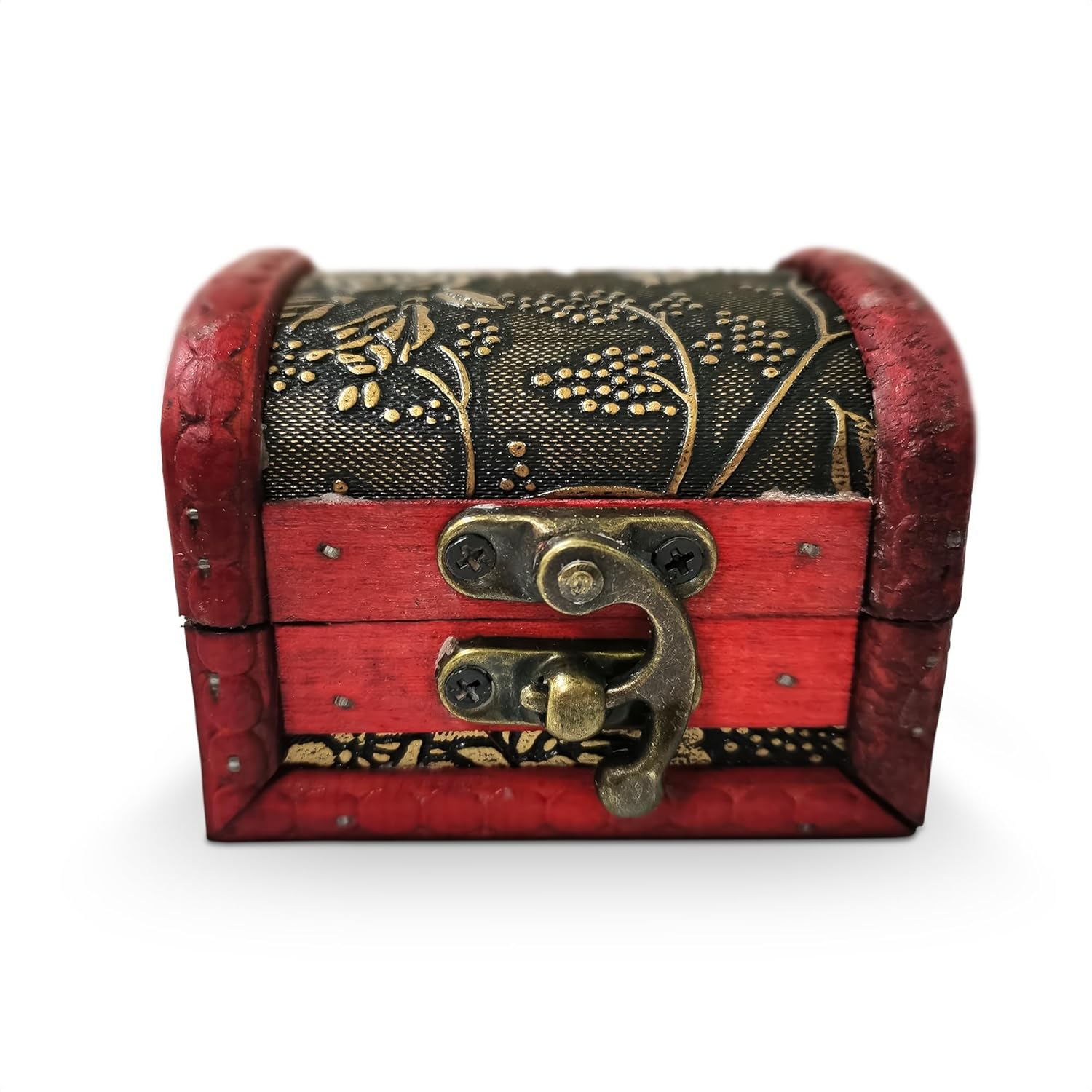 Small Treasure Chest Box - Mini Treasure Chest with Vintage Ornament, Decorative Wooden Box with Lid, Good for Gifting,
Small Treasure Chest Box - Mini Treasure Chest with Vintage Ornament, Decorative Wooden Box with Lid, Good for Gifting,