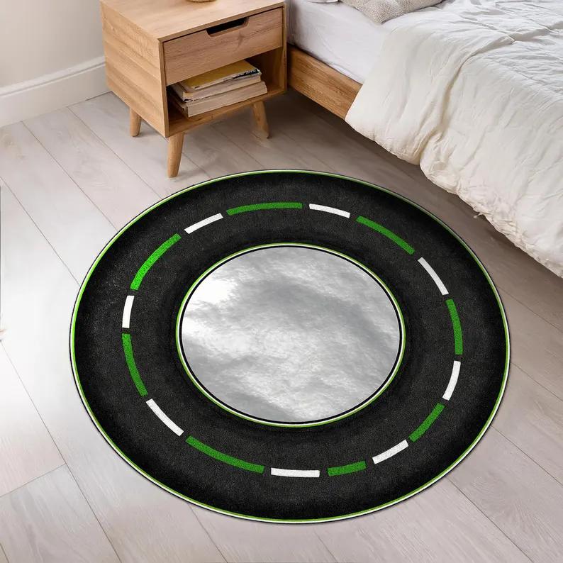 Racing Track Carpet Children s Climbing Mat Circular Floor Mat Entrance Hall City Road Bedroom Bedside Sofa Rug Home Decoration 60cmx60cm
Racing Track Carpet Children s Climbing Mat Circular Floor Mat Entrance Hall City Road Bedroom Bedside Sofa Rug Home Decoration 60cmx60cm