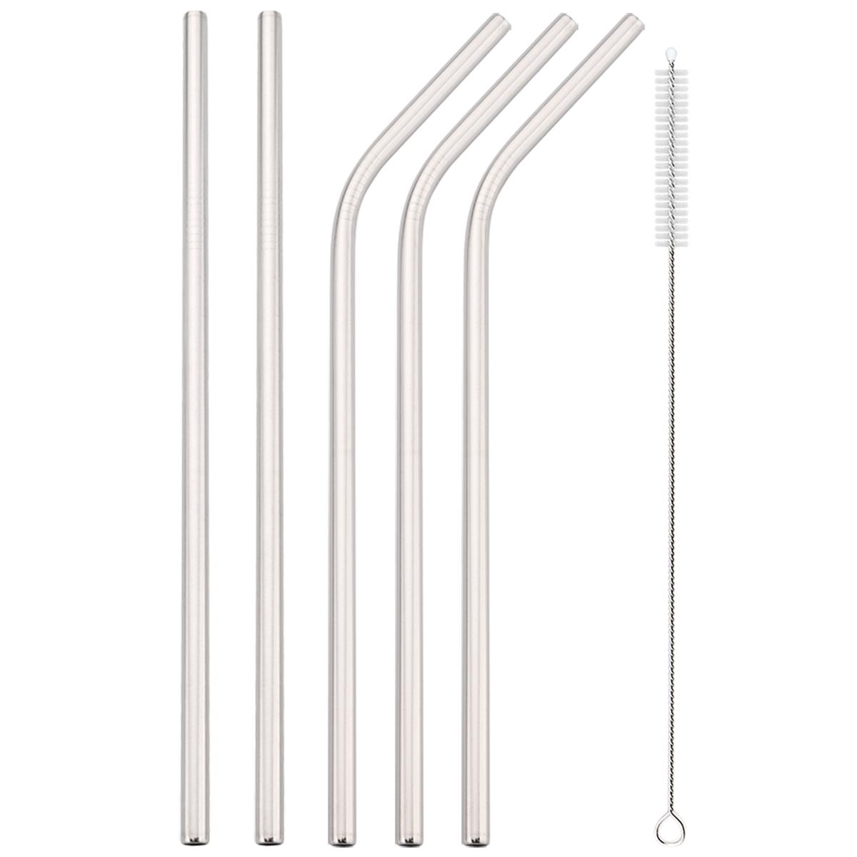 5pcs Metal Drinking Straw Set 304 Stainless Steel Straw with Brush Milk Shake Fruit Juice Tea Cocktail Straw Bar Accessories серебряный
5pcs Metal Drinking Straw Set 304 Stainless Steel Straw with Brush Milk Shake Fruit Juice Tea Cocktail Straw Bar Accessories серебряный