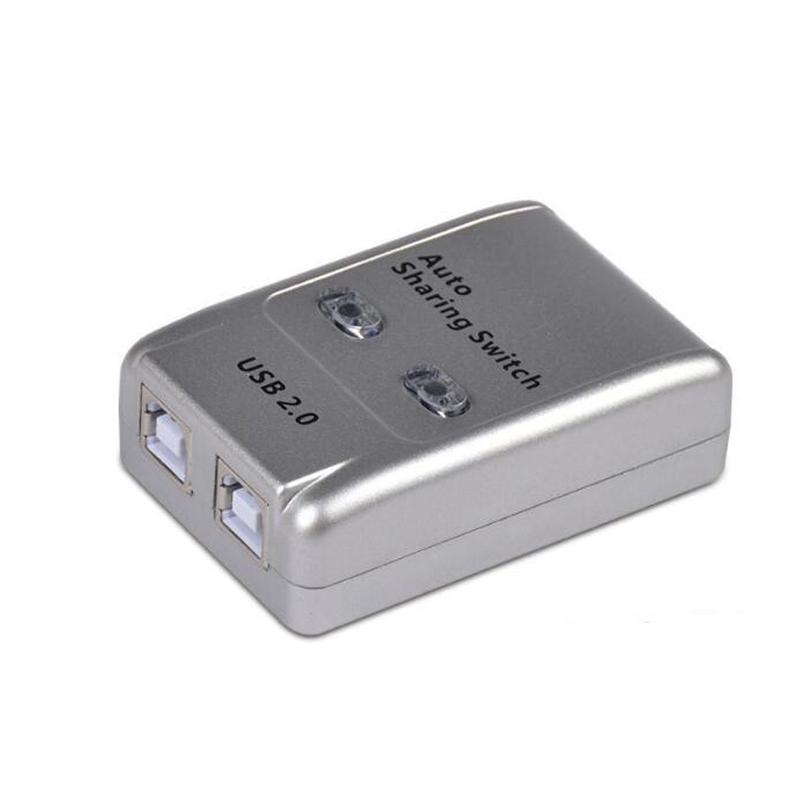 USB 2.0 Auto Sharing Switch 2 Port HUB Adapter Switcher For 2 PC Printer USB Switch Devices Support Windows срібний
USB 2.0 Auto Sharing Switch 2 Port HUB Adapter Switcher For 2 PC Printer USB Switch Devices Support Windows срібний
