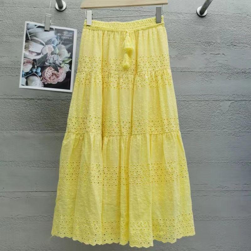 Solid Color Elastic Waistband Tied Skirt Pure Color Elastic Waistband Lace-up Skirt Yellow One size
Solid Color Elastic Waistband Tied Skirt Pure Color Elastic Waistband Lace-up Skirt Yellow One size
