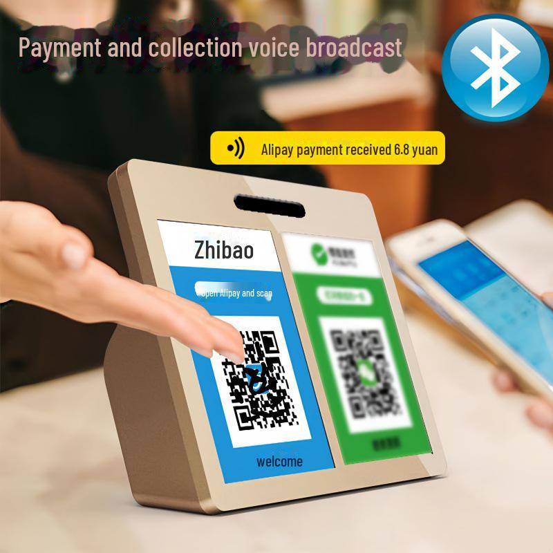 Умный голосовой подсказчик для платежей Bluetooth со сканером QR-кода и динамиком Model BB-01 (40mm Speaker)
Умный голосовой подсказчик для платежей Bluetooth со сканером QR-кода и динамиком Model BB-01 (40mm Speaker)