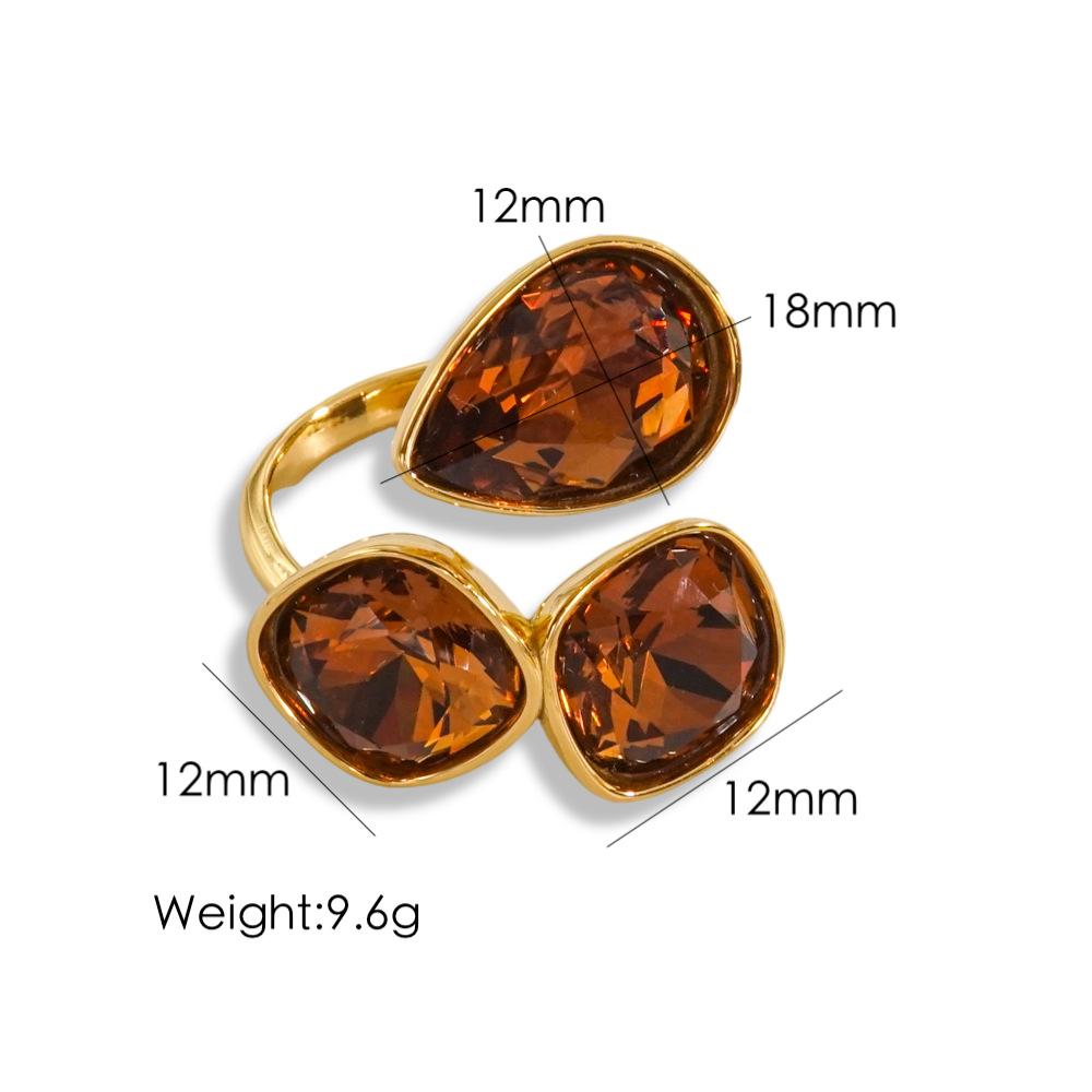 CARLIDANA Модные Ювелирные Изделия Открытые Кольца Покрытие 18K Золотом Нержавеющая Сталь Простое Многоцветное Хрустальное Кольцо Для Женщин Ювелирные Изделия resizable коричневый
CARLIDANA Модные Ювелирные Изделия Открытые Кольца Покрытие 18K Золотом Нержавеющая Сталь Простое Многоцветное Хрустальное Кольцо Для Женщин Ювелирные Изделия resizable коричневый