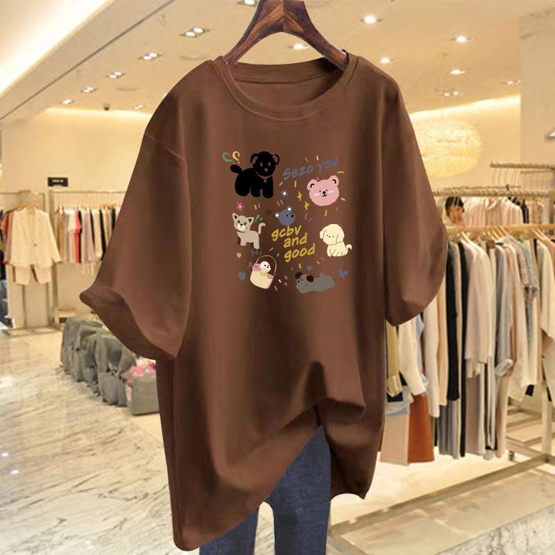 Japanese foreign style age-reducing cartoon pure cotton printed short-sleeved t-shirt women s summer new versatile loose casual tops and clothing XXXL
Japanese foreign style age-reducing cartoon pure cotton printed short-sleeved t-shirt women s summer new versatile loose casual tops and clothing XXXL