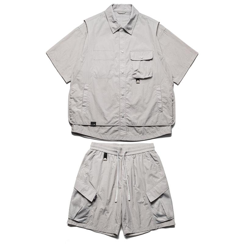 Fashion Summer Shorts Sets Man Vintage Clothes Breathable Thin Short Sleeve Jacket Men s 2 Pieces Set L чорний
Fashion Summer Shorts Sets Man Vintage Clothes Breathable Thin Short Sleeve Jacket Men s 2 Pieces Set L чорний