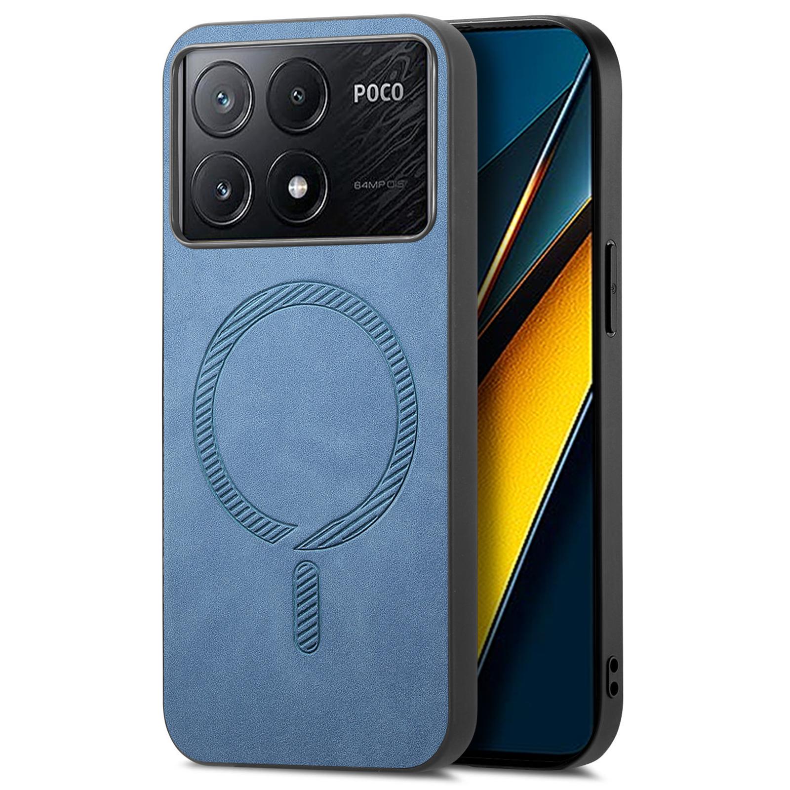 Для Xiaomi Poco X6 Pro 5G/Redmi K70E 5G Кожаная задняя крышка Совместима с MagSafe Чехол для телефона с покрытием Skin-Touch Blue
Для Xiaomi Poco X6 Pro 5G/Redmi K70E 5G Кожаная задняя крышка Совместима с MagSafe Чехол для телефона с покрытием Skin-Touch Blue