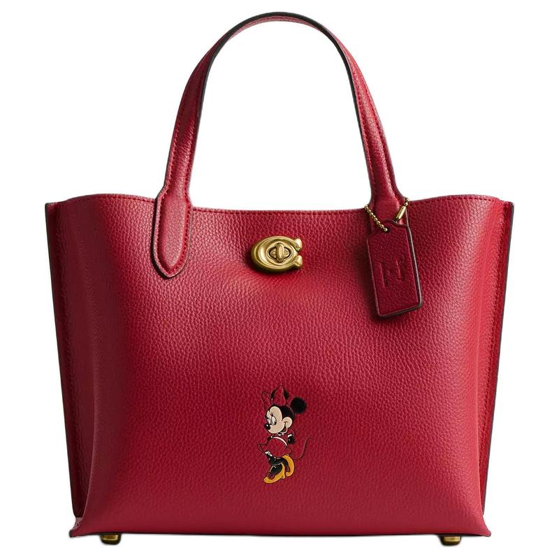 COACH Disney co-branded Willow Minnie Series 24 Brand logo lock closure Pebbled leather Tote bag Tote bag shopping bag handbag medium size women s red червоний
COACH Disney co-branded Willow Minnie Series 24 Brand logo lock closure Pebbled leather Tote bag Tote bag shopping bag handbag medium size women s red червоний