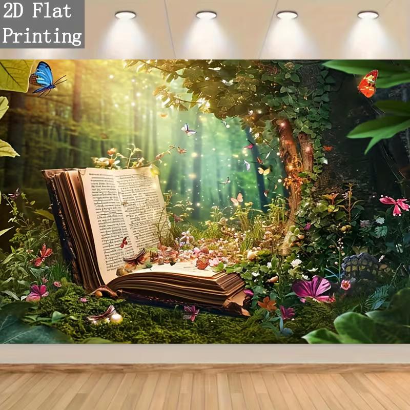 2D Fantasy Forest Storybook Backdrop Enchanted Woodland Photography Background Cloth 47.2x31.5inch/120*80cm
2D Fantasy Forest Storybook Backdrop Enchanted Woodland Photography Background Cloth 47.2x31.5inch/120*80cm