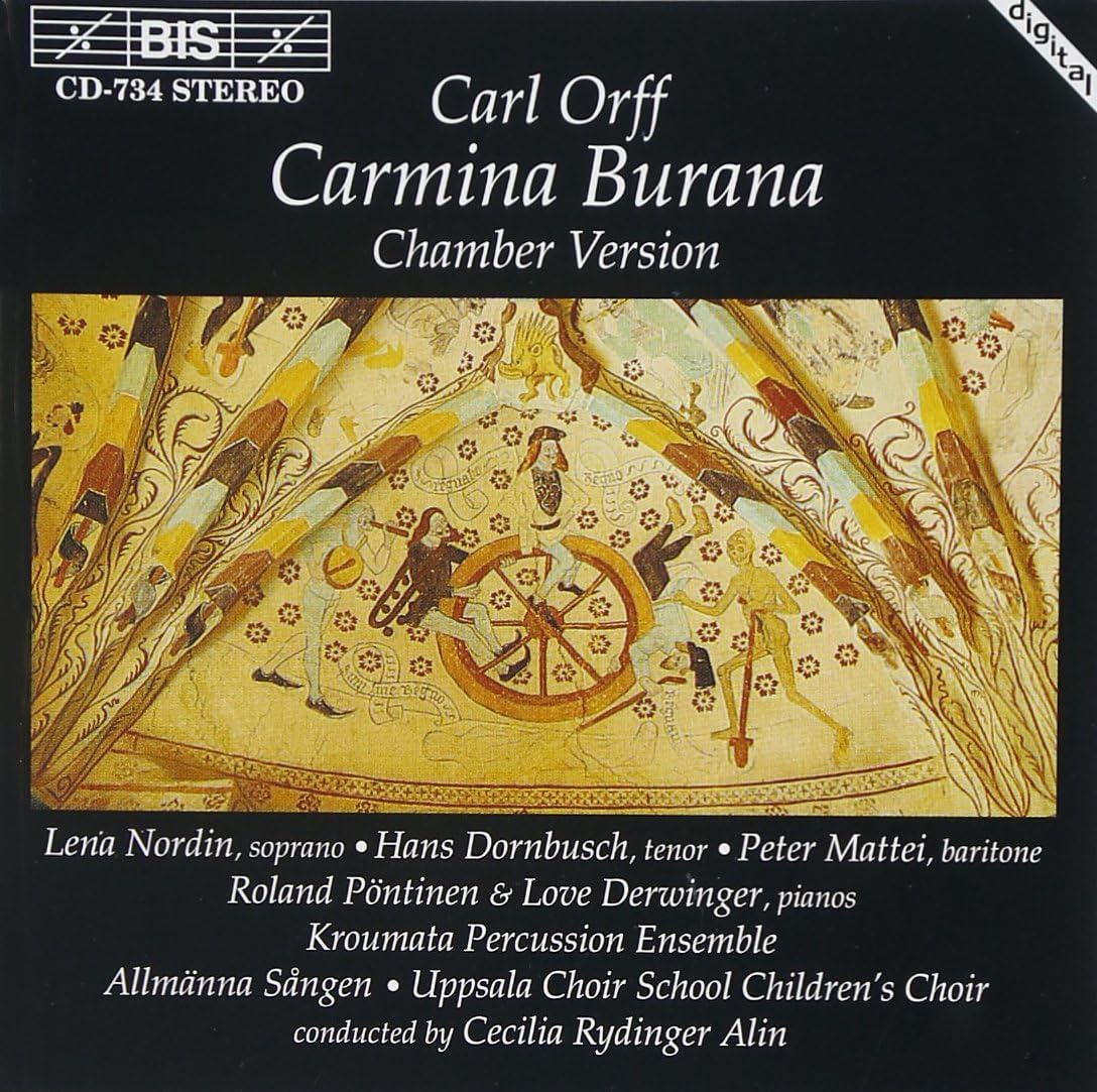 CD ROLAND PENTINEN (P), LENA NORDIN (S - Orff: Carmina Burana (chamber versi BISCD734 Austria Classical Used
CD ROLAND PENTINEN (P), LENA NORDIN (S - Orff: Carmina Burana (chamber versi BISCD734 Austria Classical Used