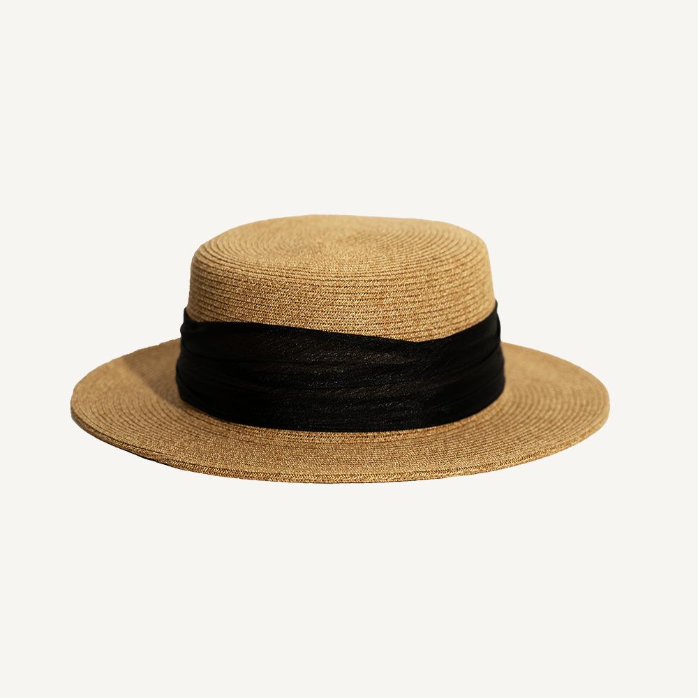 Handwoven Mesh Ribbon Flat Straw Hat, Summer New Outdoor UV Protection Sun Beach Cap for Women Men 54-58CM чорний
Handwoven Mesh Ribbon Flat Straw Hat, Summer New Outdoor UV Protection Sun Beach Cap for Women Men 54-58CM чорний