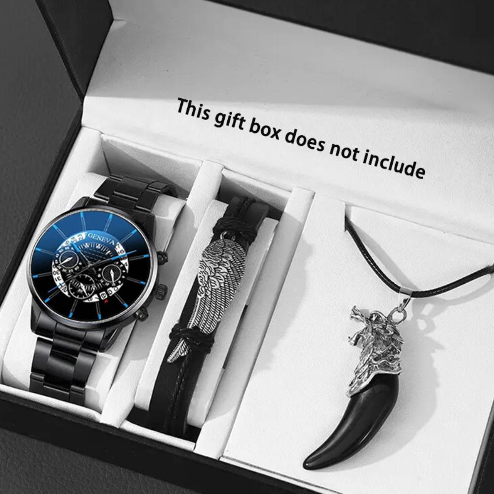 3 Piece Men s Watch Set Fashionable Men s Business Quartz Alloy Classic Watch and Bracelet Pendant Is The Ideal Gift for Men No
3 Piece Men s Watch Set Fashionable Men s Business Quartz Alloy Classic Watch and Bracelet Pendant Is The Ideal Gift for Men No
