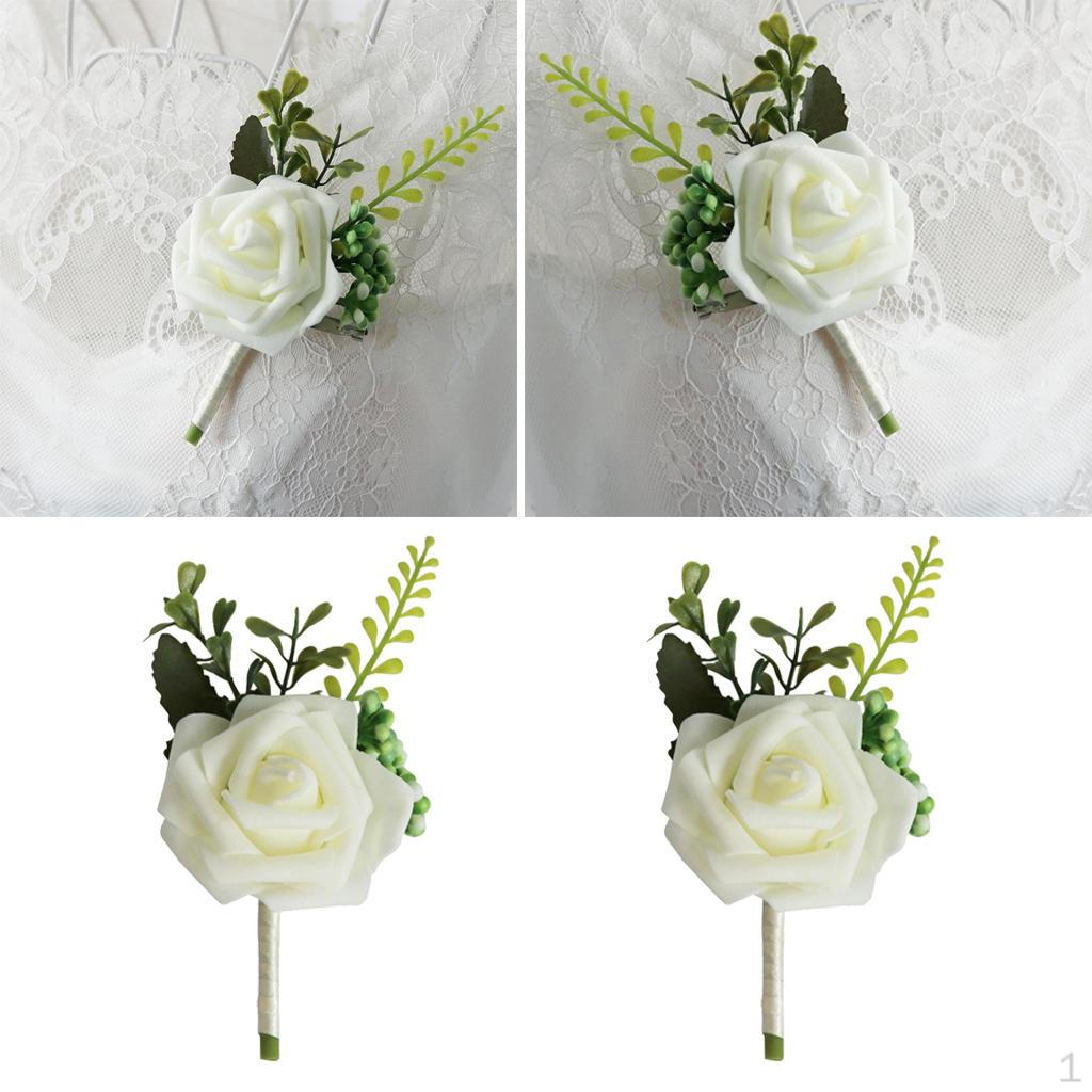 2шт ПЭ искусственные розовые цветы корсажи и бутоньерка для свадебной вечеринки, белое количество(2)
2шт ПЭ искусственные розовые цветы корсажи и бутоньерка для свадебной вечеринки, белое количество(2)