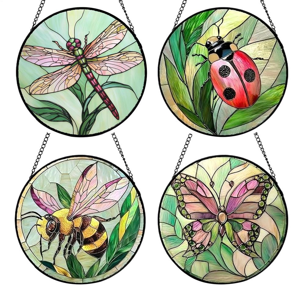 Stain Glass Decor 4 Pieces Acrylic Animal Sign 6.3in Window Suncatcher For Mom Lady Grandma Man Birthday Door Garden Tree Car
Stain Glass Decor 4 Pieces Acrylic Animal Sign 6.3in Window Suncatcher For Mom Lady Grandma Man Birthday Door Garden Tree Car