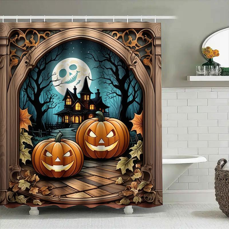 1Pchalloween Pumpkin Bat Scary Bathroom Curtain For Home Decoration Room Decor W60H190(CM)-1 Pcs
1Pchalloween Pumpkin Bat Scary Bathroom Curtain For Home Decoration Room Decor W60H190(CM)-1 Pcs