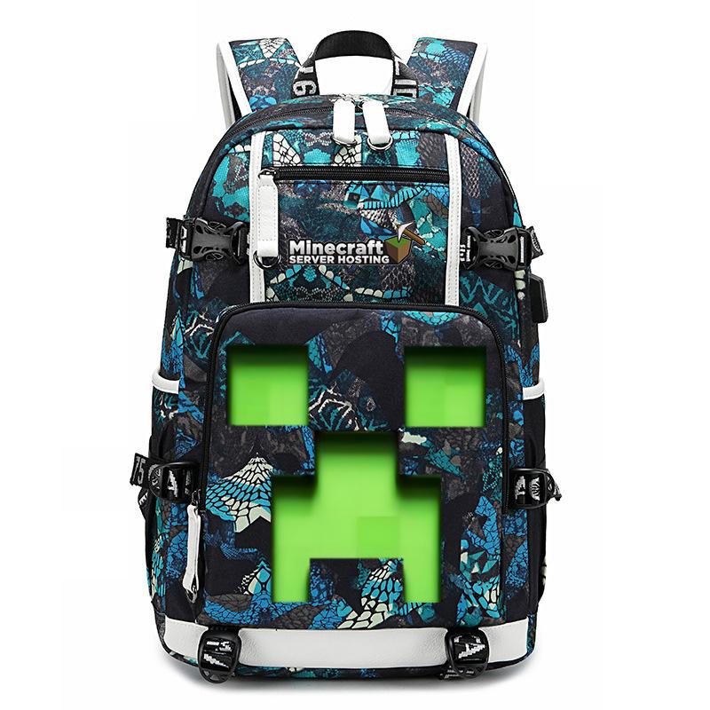 Hot Selling Minecraft Game Peripheral Printed Backpack Outdoor Large Capacity Travel Bag
Hot Selling Minecraft Game Peripheral Printed Backpack Outdoor Large Capacity Travel Bag