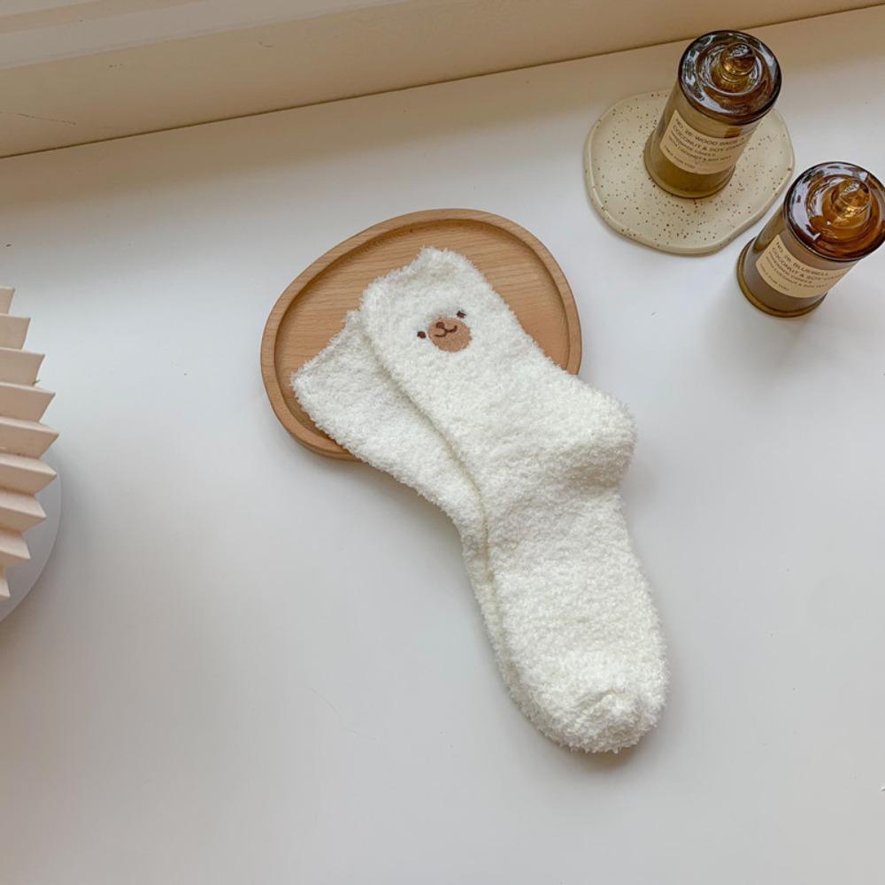 Thicken Warm Breathable Coral Velvet Harajuku Medium Tube Socks Bear Pattern Cartoon Female Socks A
Thicken Warm Breathable Coral Velvet Harajuku Medium Tube Socks Bear Pattern Cartoon Female Socks A
