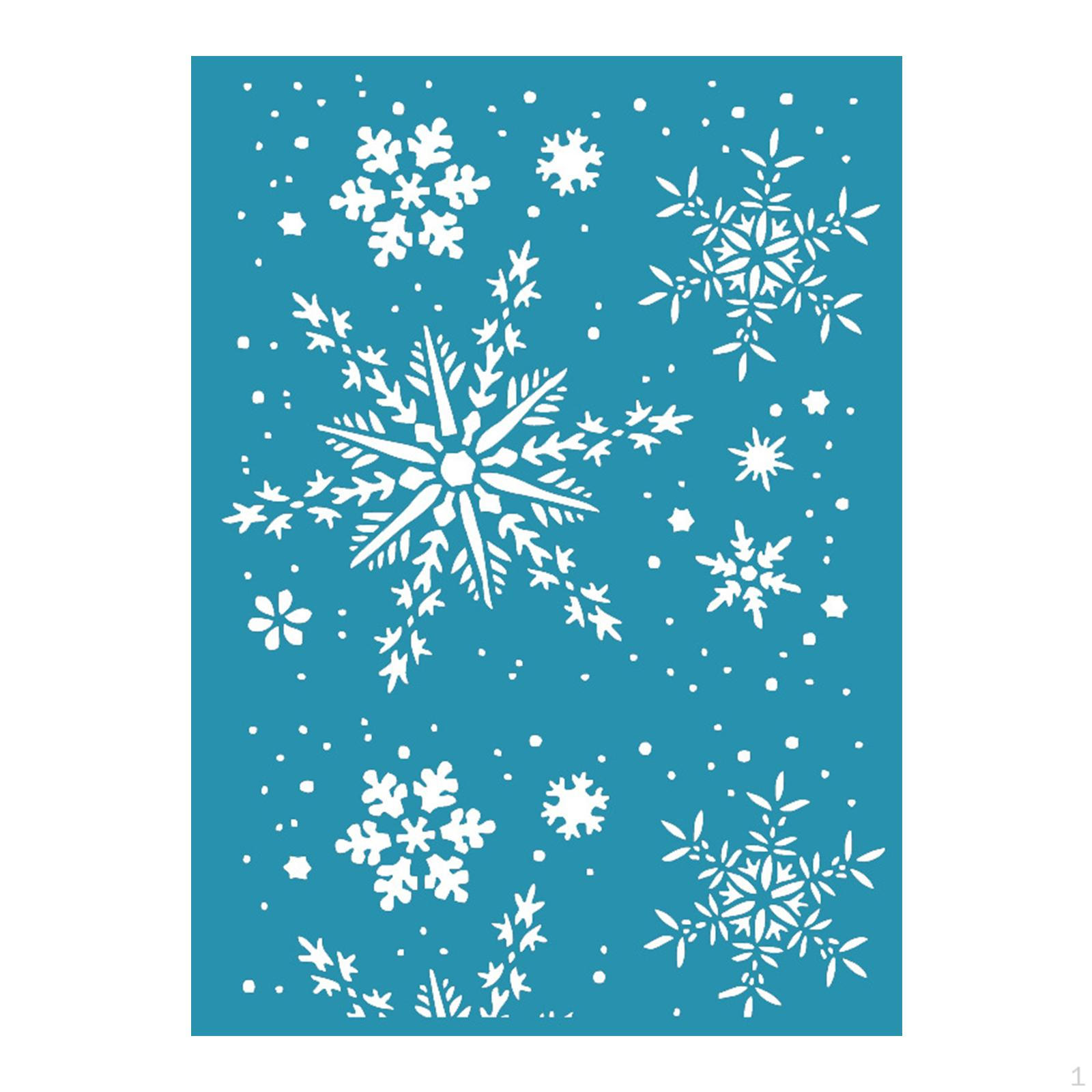 Printing Stencil Snowflakes Washable Decor Durable Resistant Creative Manual Easy to Use Set
Printing Stencil Snowflakes Washable Decor Durable Resistant Creative Manual Easy to Use Set