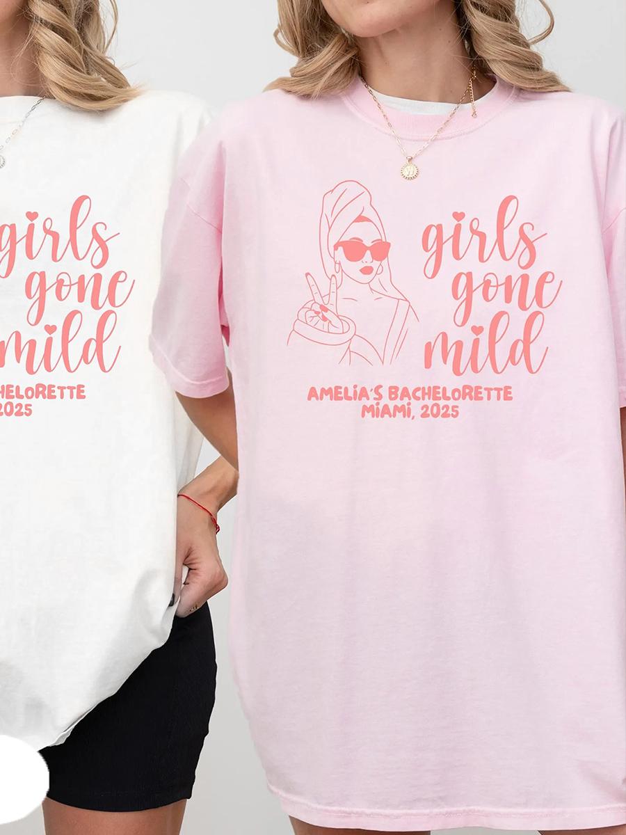 Girls Gone Mild Custom Bachelorette Shirt Spa Party PJS Weekend Girls Night Bachelorette Tee Vintage Chic Cotton Y2K Unisex Top S
Girls Gone Mild Custom Bachelorette Shirt Spa Party PJS Weekend Girls Night Bachelorette Tee Vintage Chic Cotton Y2K Unisex Top S