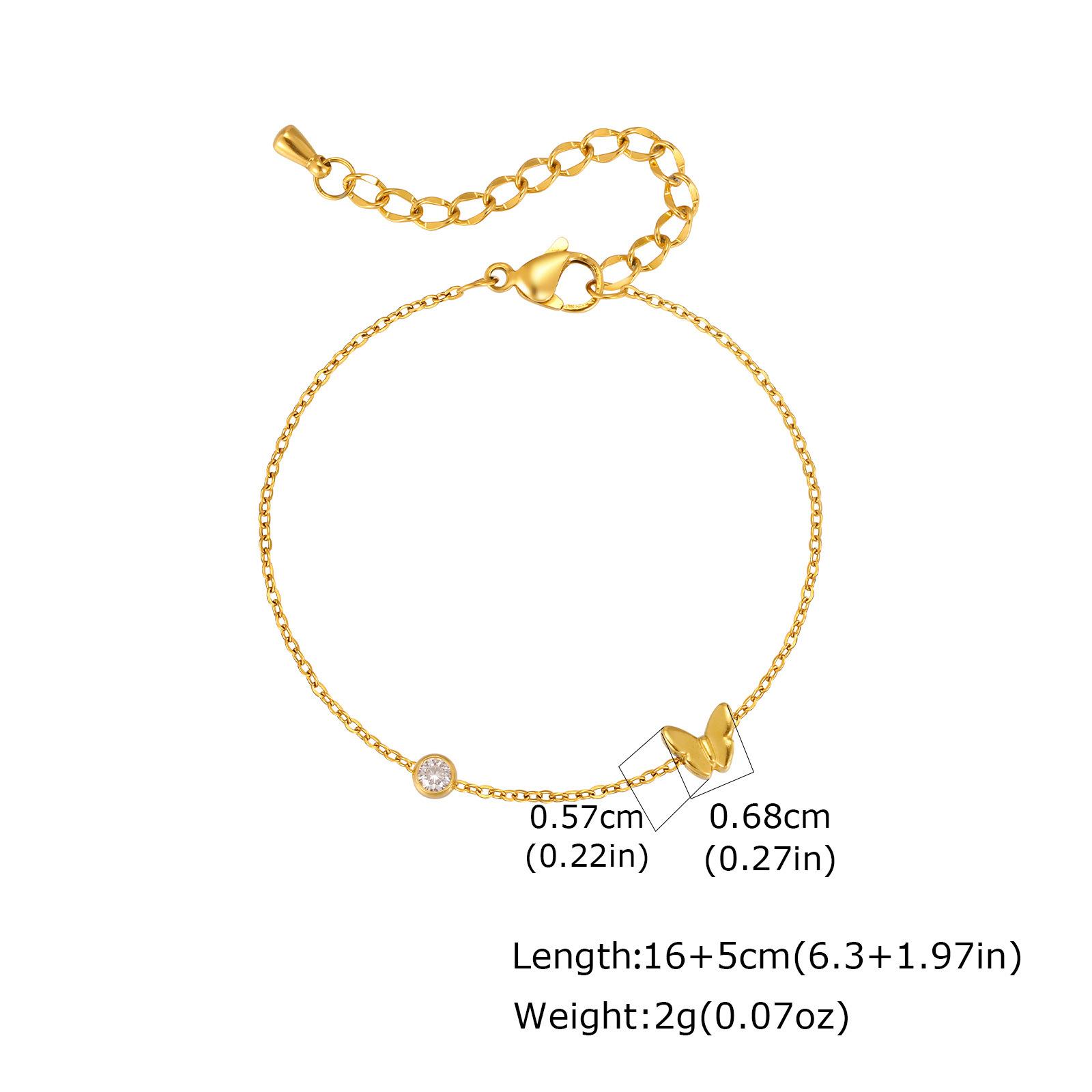 Wind Ladies Jewelry Stainless Steel Heart Inlaid Butterfly Flower Bracelet Necklace, Niche Delicate Clavicle Chain 2536
Wind Ladies Jewelry Stainless Steel Heart Inlaid Butterfly Flower Bracelet Necklace, Niche Delicate Clavicle Chain 2536