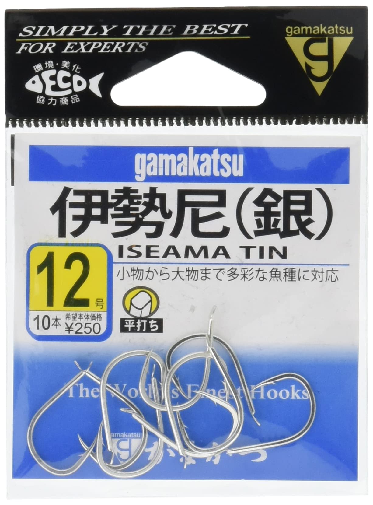 Gamakatsu Isenami Hook (Silver) #12 Fishing Hook
Gamakatsu Isenami Hook (Silver) #12 Fishing Hook