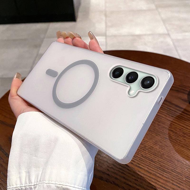 For Samsung Galaxy S24 FE Magnetic Case Compatible with MagSafe Frosted PC Phone Cover Titanium Grey
For Samsung Galaxy S24 FE Magnetic Case Compatible with MagSafe Frosted PC Phone Cover Titanium Grey