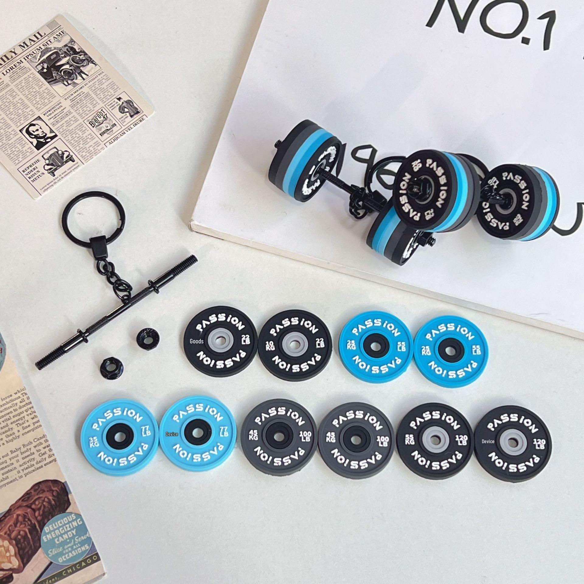 Брелок в стиле Miu: Мини съемный кулон-шарм для фитнеса в виде штанги
Брелок в стиле Miu: Мини съемный кулон-шарм для фитнеса в виде штанги