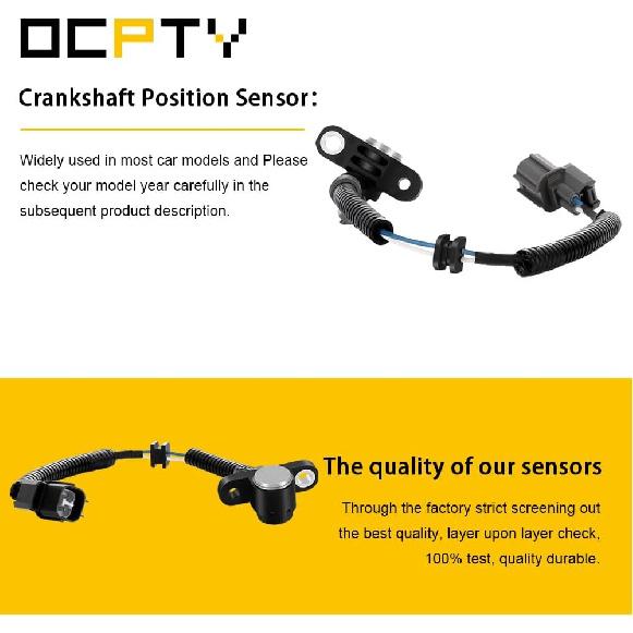 OCPTY Crankshaft Position Sensor Fit for Honda Civic 1996-2000 CR-V 1997-2001 for Acura Integra 1996-2001, OE# 37500-P72-A01 PC131, Easy Installation
OCPTY Crankshaft Position Sensor Fit for Honda Civic 1996-2000 CR-V 1997-2001 for Acura Integra 1996-2001, OE# 37500-P72-A01 PC131, Easy Installation