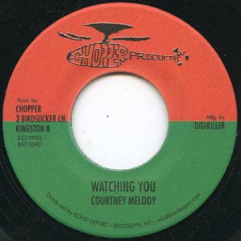 7inch Record COURTNEY MELODY - Watching You BE006 Chopper Product 2012 US Reggae, Ska & Dub
7inch Record COURTNEY MELODY - Watching You BE006 Chopper Product 2012 US Reggae, Ska & Dub