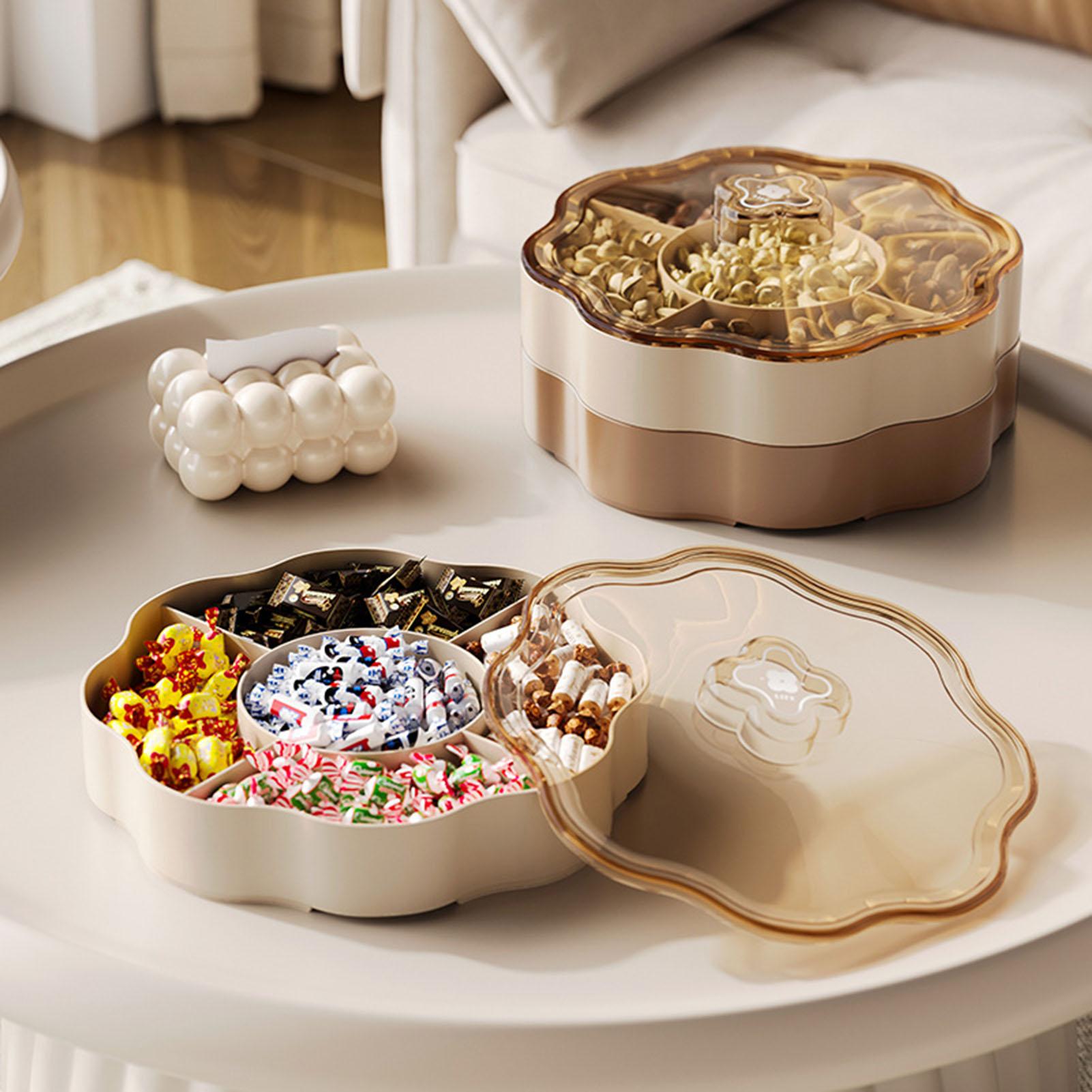 Creative Nut Snack Storage Box with Single/Double Layer Multi-Compartment Design Suitable for Home Wedding Birthday Party
Creative Nut Snack Storage Box with Single/Double Layer Multi-Compartment Design Suitable for Home Wedding Birthday Party