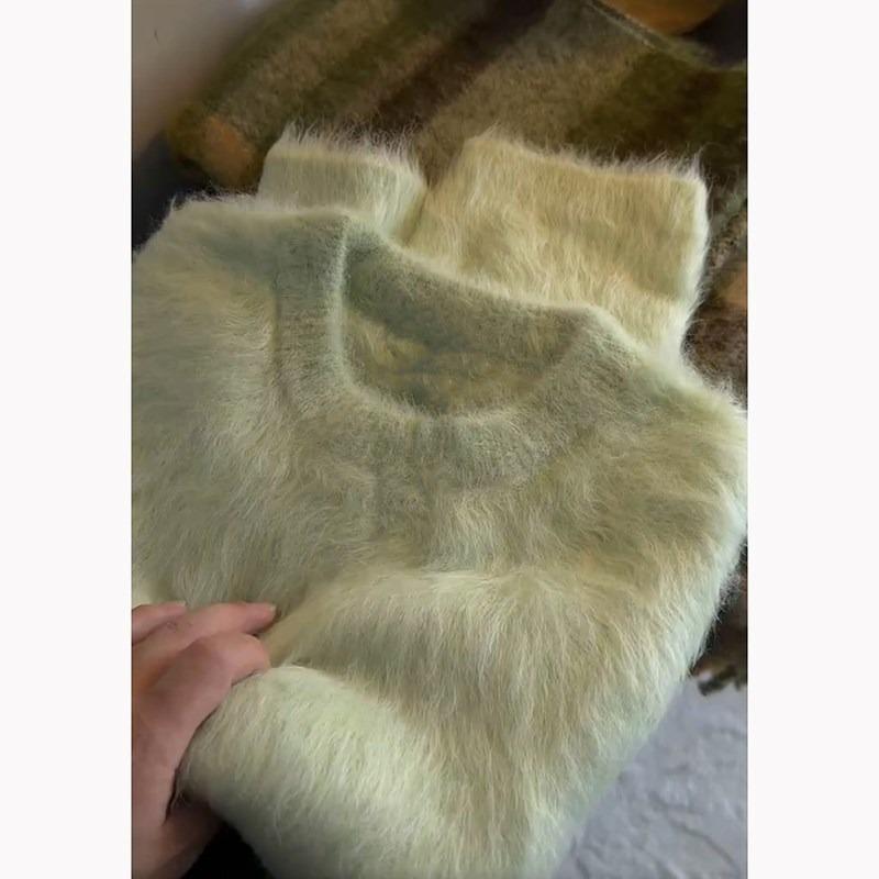 Ледачий вітер зелений мохеровий светр жіночий зимовий потовщений висококласний сенс надзвичайно гарний в язаний светр з норкового хутра one size fits all світло-зелений колір
Ледачий вітер зелений мохеровий светр жіночий зимовий потовщений висококласний сенс надзвичайно гарний в язаний светр з норкового хутра one size fits all світло-зелений колір