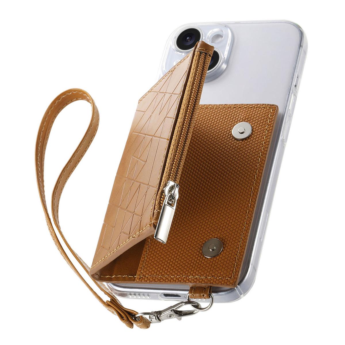 KB-66 Adhesive Zipper Card Holder with Lanyard Cell Phone Back Card Bag Geometric Imprinted Brown
KB-66 Adhesive Zipper Card Holder with Lanyard Cell Phone Back Card Bag Geometric Imprinted Brown