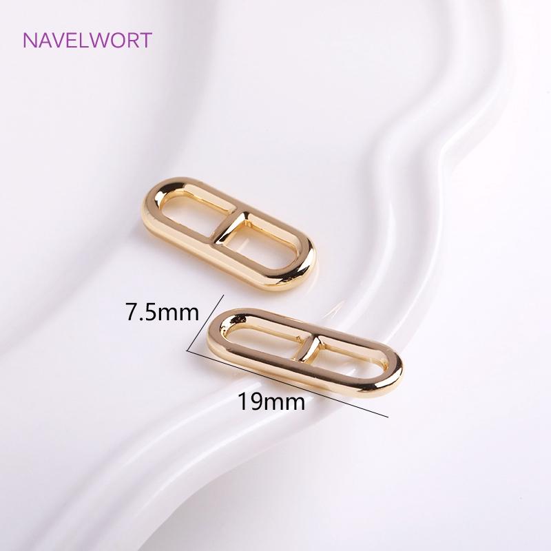 14K Gold Plated Pig Nose Connector For Jewelry Making,Brass Metal Oval Connector For Bracelet Necklace Making Accessories 2 pieces
14K Gold Plated Pig Nose Connector For Jewelry Making,Brass Metal Oval Connector For Bracelet Necklace Making Accessories 2 pieces