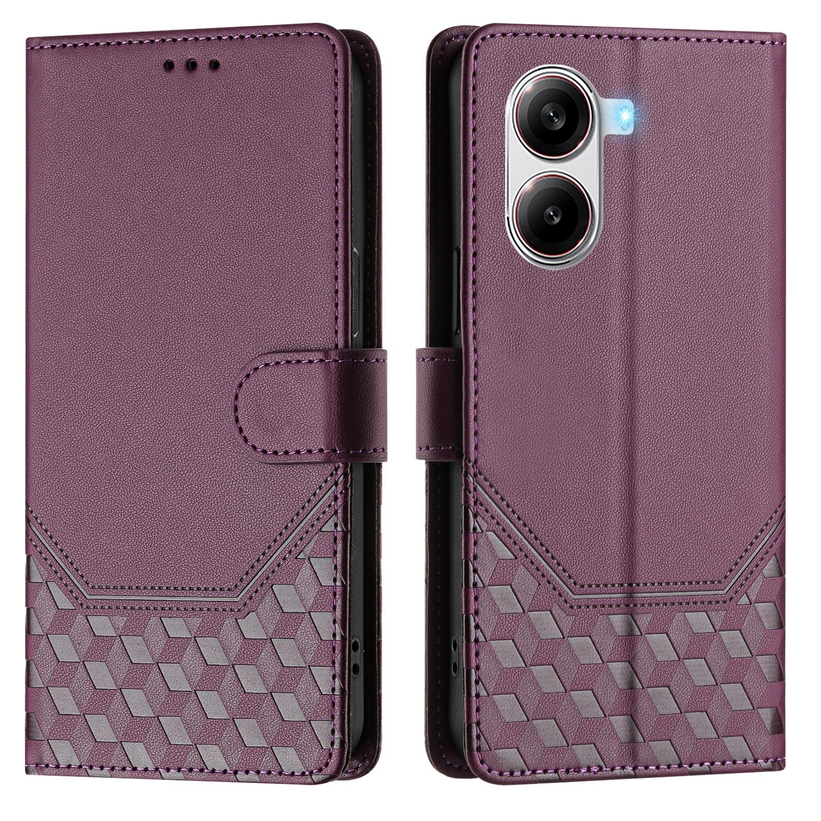 For Xiaomi Poco X7 Pro 5G Case Imprinted Honeycomb RFID Blocking Leather Phone Cover with Strap Dark Purple
For Xiaomi Poco X7 Pro 5G Case Imprinted Honeycomb RFID Blocking Leather Phone Cover with Strap Dark Purple
