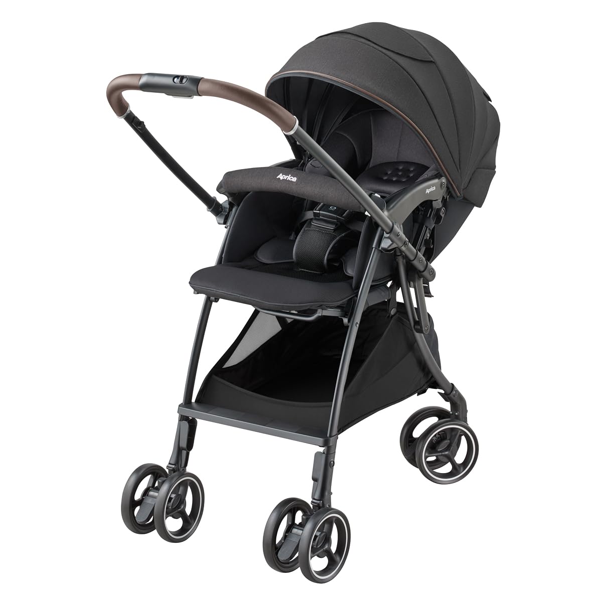 Aprica A-Type Stroller, Lacuna Cushion Free AD, for ages 1 month to 36 months, Lightweight, Dual-Facing, Automatic 4-Wheel, 4-Wheel Free (Black)
Aprica A-Type Stroller, Lacuna Cushion Free AD, for ages 1 month to 36 months, Lightweight, Dual-Facing, Automatic 4-Wheel, 4-Wheel Free (Black)
