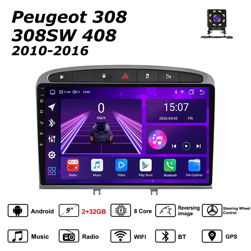 Android Car-Play Car Radio For Peugeot 308 308SW 408 2010-2016 Multimedia Player Head Unit Stereo GPS Navigation BT WIFI,8 CORE ,2+32GB
Android Car-Play Car Radio For Peugeot 308 308SW 408 2010-2016 Multimedia Player Head Unit Stereo GPS Navigation BT WIFI,8 CORE ,2+32GB
