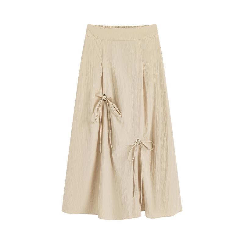 Apricot-colored Bow Skirt for Women In Summer New Style Slim High Waist A-line Skirt Mid-length Small Umbrella Skirt XL
Apricot-colored Bow Skirt for Women In Summer New Style Slim High Waist A-line Skirt Mid-length Small Umbrella Skirt XL
