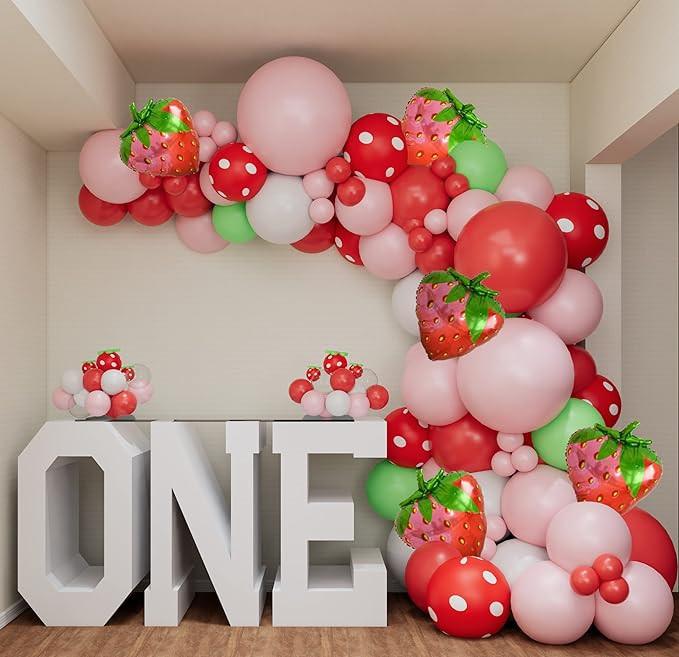 DIY Strawberry Balloon Garland Arch Kit for Girl Gathering Baby Shower Sweet One Strawberry First Birthday Theme Party Backdrop Decor
DIY Strawberry Balloon Garland Arch Kit for Girl Gathering Baby Shower Sweet One Strawberry First Birthday Theme Party Backdrop Decor
