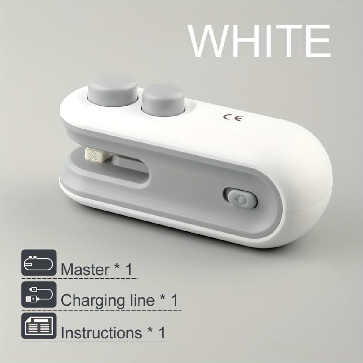 1 Машина для запайки пакетов для снеков, USB-зарядка, Маленькая бытовая запайщик, Портативный мини-запайщик, Ручной пресс, Машина для запайки пластика 1pcs белый
1 Машина для запайки пакетов для снеков, USB-зарядка, Маленькая бытовая запайщик, Портативный мини-запайщик, Ручной пресс, Машина для запайки пластика 1pcs белый