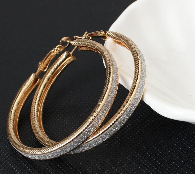 New Fashion Trend Big-name Rock Nightclub Exaggerated Frosted Ring Gold And Copper Big Circle Personality Ear Zircon For Women золотой
New Fashion Trend Big-name Rock Nightclub Exaggerated Frosted Ring Gold And Copper Big Circle Personality Ear Zircon For Women золотой