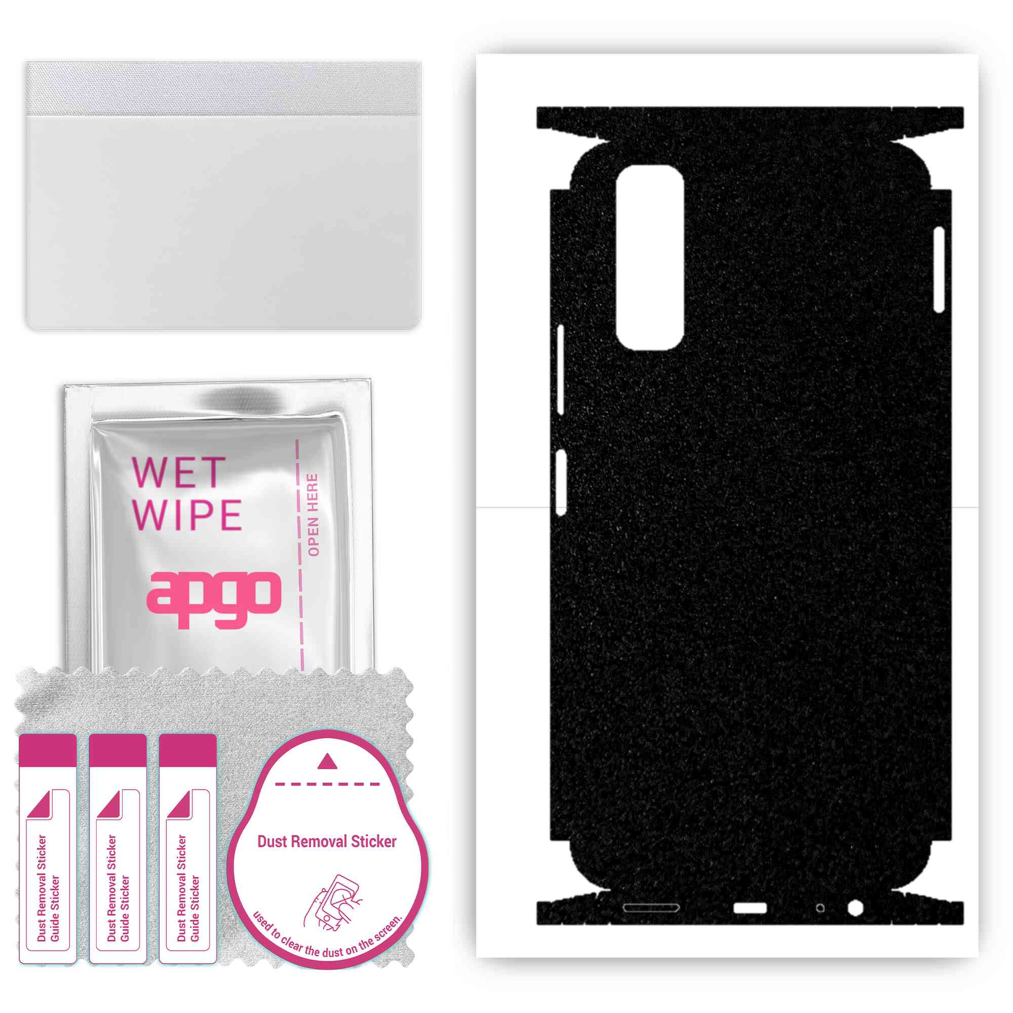 apgo Protective Skin Sticker for the back+sides compatible with vivo Y51s, Full Wrap Film, Foil, Vinyl - Pattern Matte Black
apgo Protective Skin Sticker for the back+sides compatible with vivo Y51s, Full Wrap Film, Foil, Vinyl - Pattern Matte Black