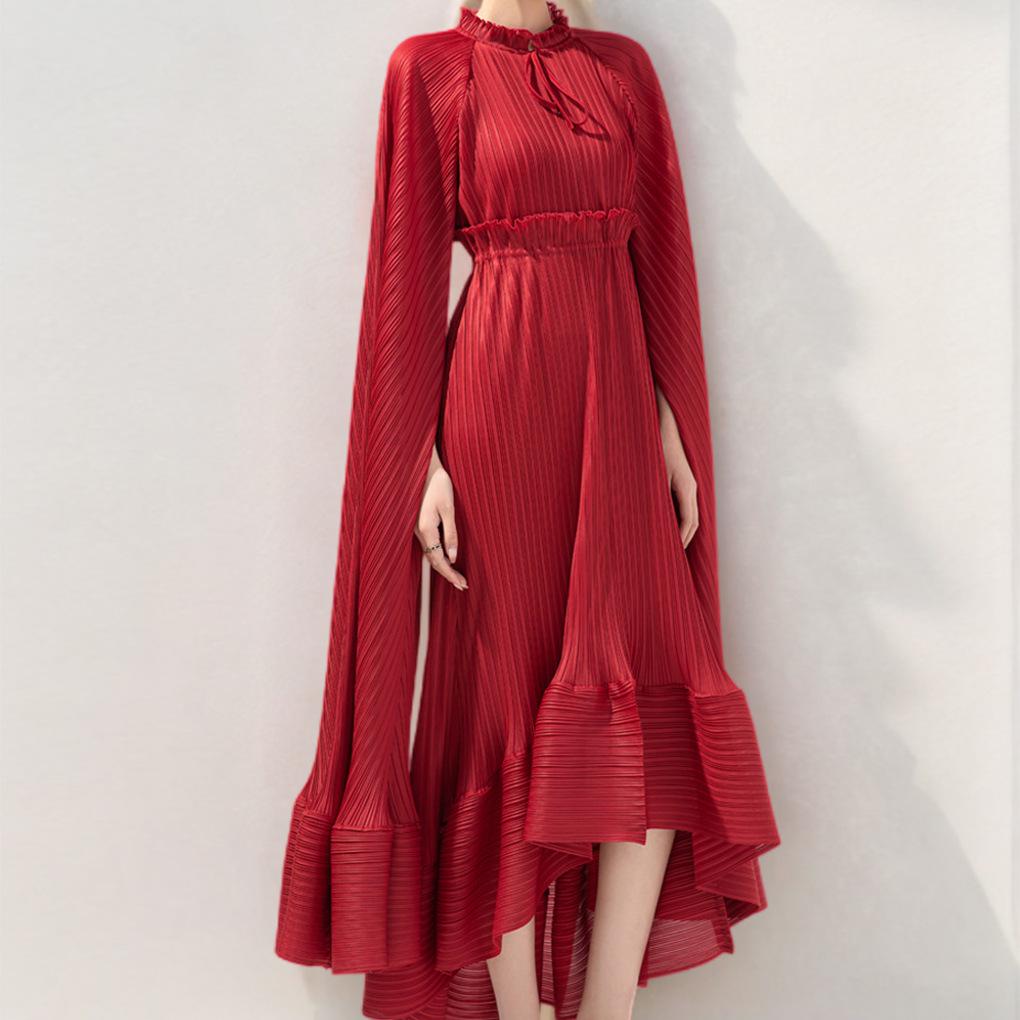Элегантное плиссированное платье для женщин 2024 - Евро-американский стиль, скромный дизайн с юбкой полного размаха One Size вино красного
Элегантное плиссированное платье для женщин 2024 - Евро-американский стиль, скромный дизайн с юбкой полного размаха One Size вино красного