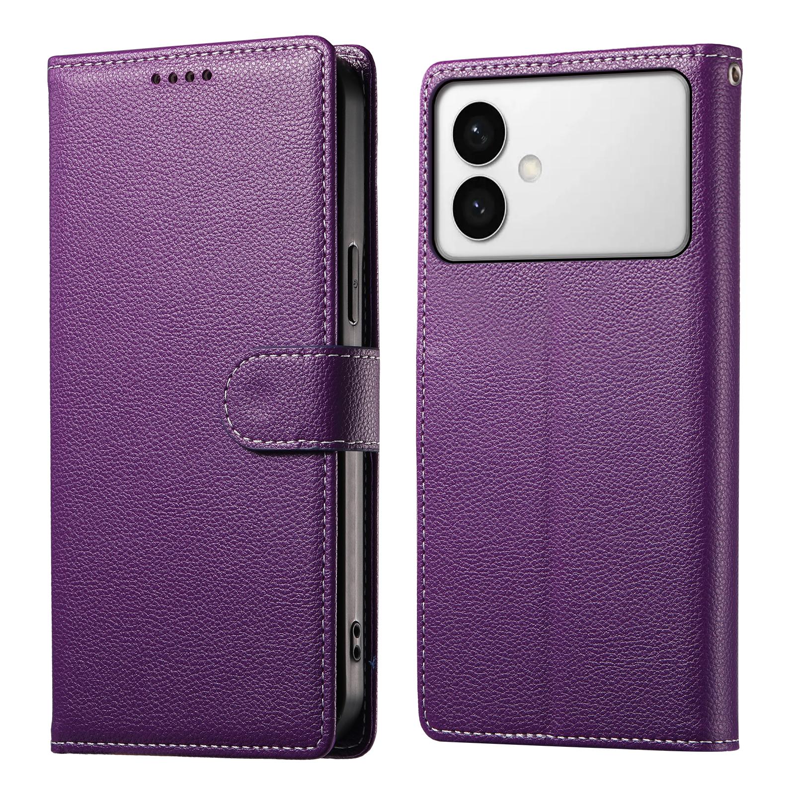 For Samsung Galaxy S26 Edge Case Magnetic Snap Litchi Texture Leather Wallet Phone Cover with Wrist Strap
For Samsung Galaxy S26 Edge Case Magnetic Snap Litchi Texture Leather Wallet Phone Cover with Wrist Strap