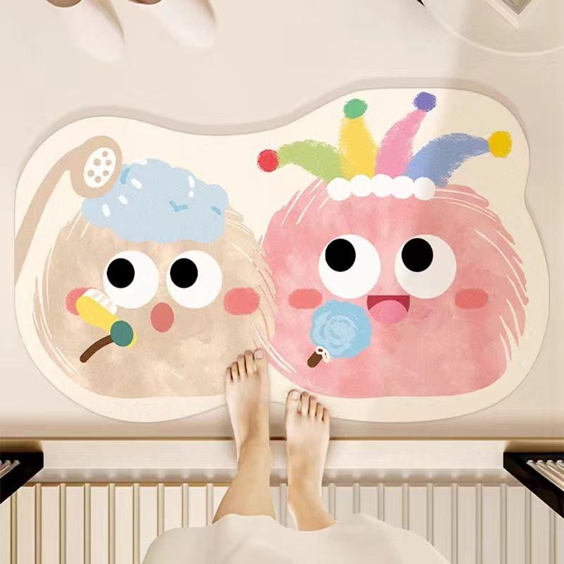 Мультяшный впитывающий коврик для ванной комнаты, забавный коврик для туалета из диатомовой грязи, нескользящий коврик для ног, бытовой ковер для туалета с быстрой сушкой 40X60cm 15.7X23.6in
Мультяшный впитывающий коврик для ванной комнаты, забавный коврик для туалета из диатомовой грязи, нескользящий коврик для ног, бытовой ковер для туалета с быстрой сушкой 40X60cm 15.7X23.6in