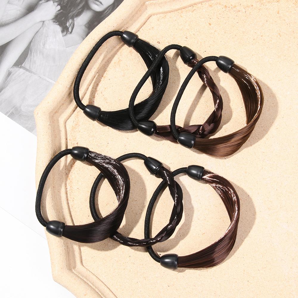Women Fashion Wig Multicolor Head Rope Hair Ring Headwear Elastic Band Ordinary-Nature Black
Women Fashion Wig Multicolor Head Rope Hair Ring Headwear Elastic Band Ordinary-Nature Black
