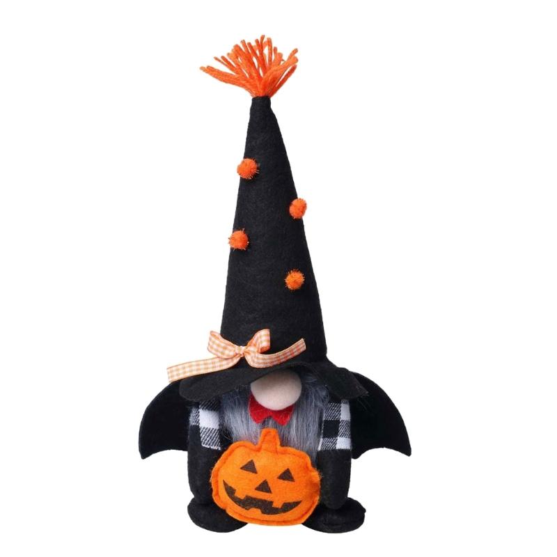 Cute Halloween Gnomes Figurine With Bat Wing and Pumpkin Design Plush Doll for Home Party Shop Desktop Shelf Decors
Cute Halloween Gnomes Figurine With Bat Wing and Pumpkin Design Plush Doll for Home Party Shop Desktop Shelf Decors