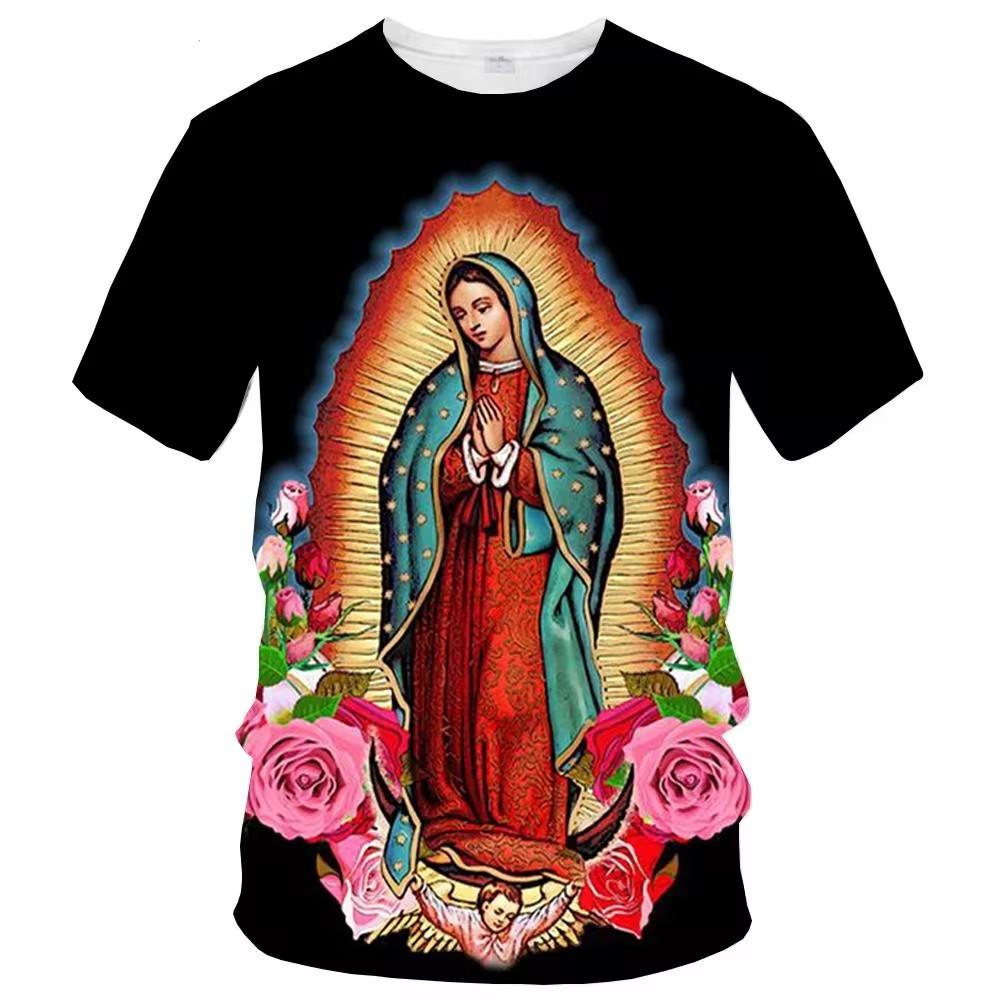 New Fashion Summer 3d Virgin Mary Tshirt Men and Women Wear Casual Short-sleeved T-shirt for Full Size 6XL
New Fashion Summer 3d Virgin Mary Tshirt Men and Women Wear Casual Short-sleeved T-shirt for Full Size 6XL